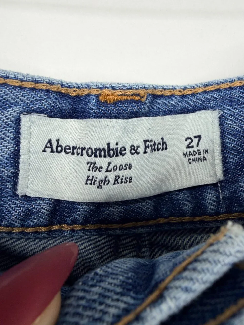 Abercrombie & Fitch The Loose High Rise Jeans 27 #A3242